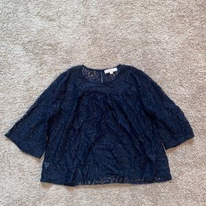 Size L Ann Taylor Loft Lace Top